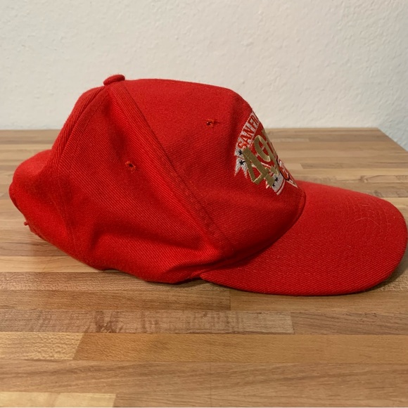 Vintage NFL Football San Francisco 49ers Snap Back Hat Adult One Size Flawed - Picture 5 of 7